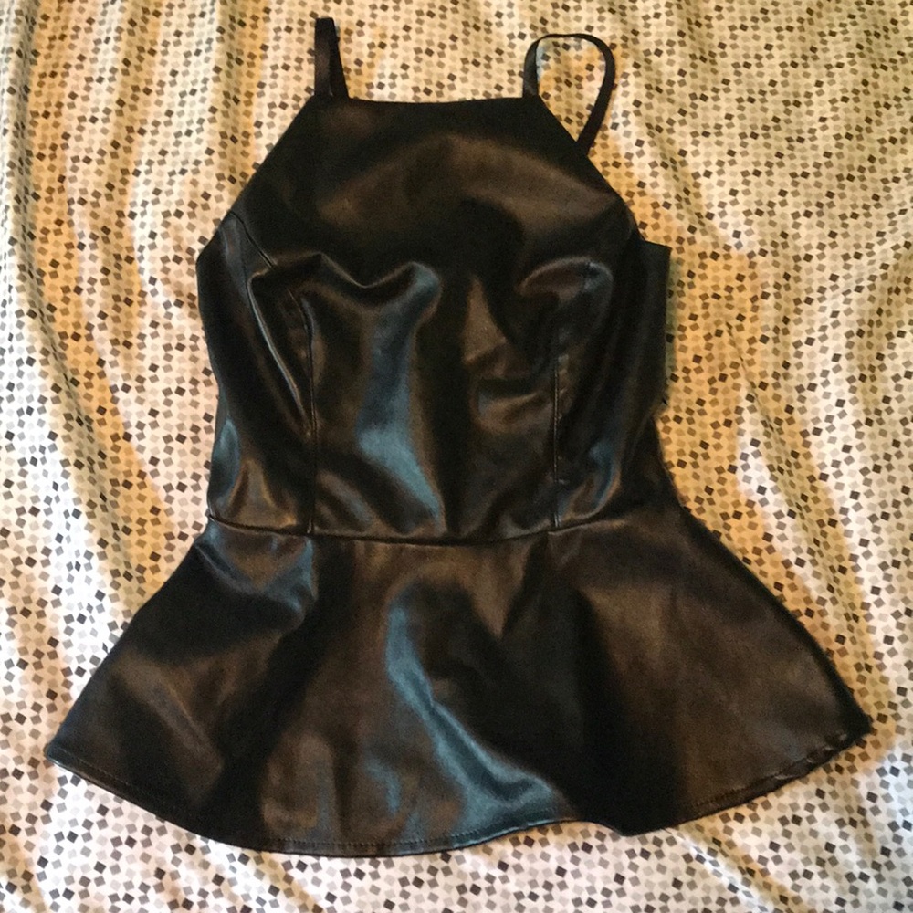 Pleather top